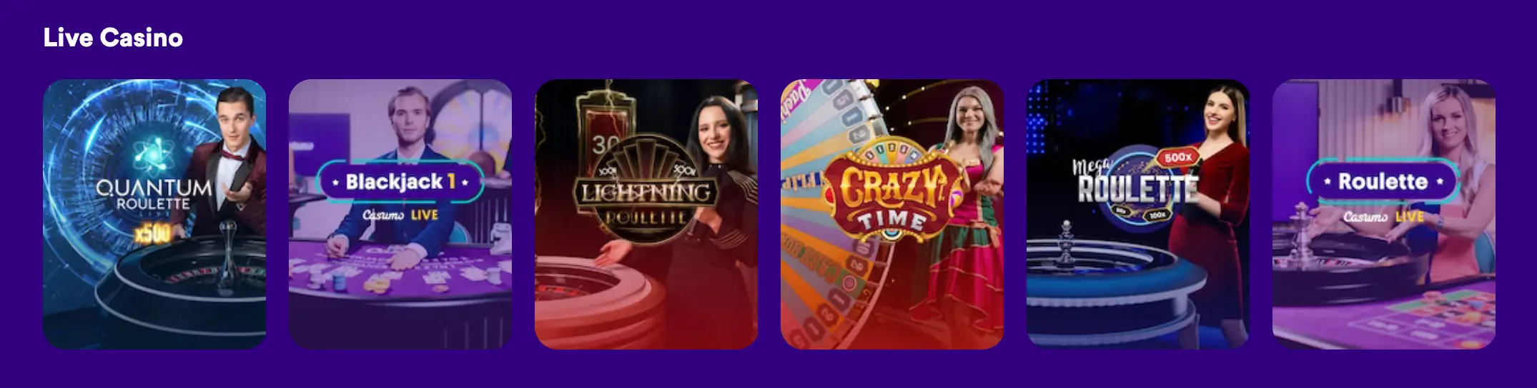 Live Casino bei Casumo